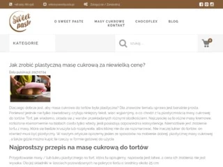 Masa plastyczna do tortów