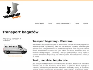 Transport bagażowy Warszawa tanio