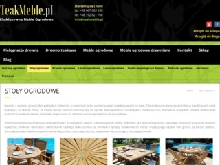 Stoły ogrodowe Warszawa