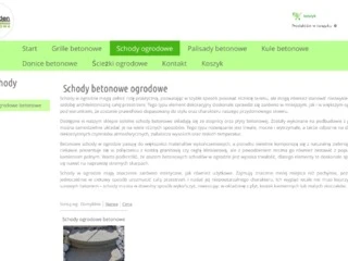 Betonowe schody w ogrodzie